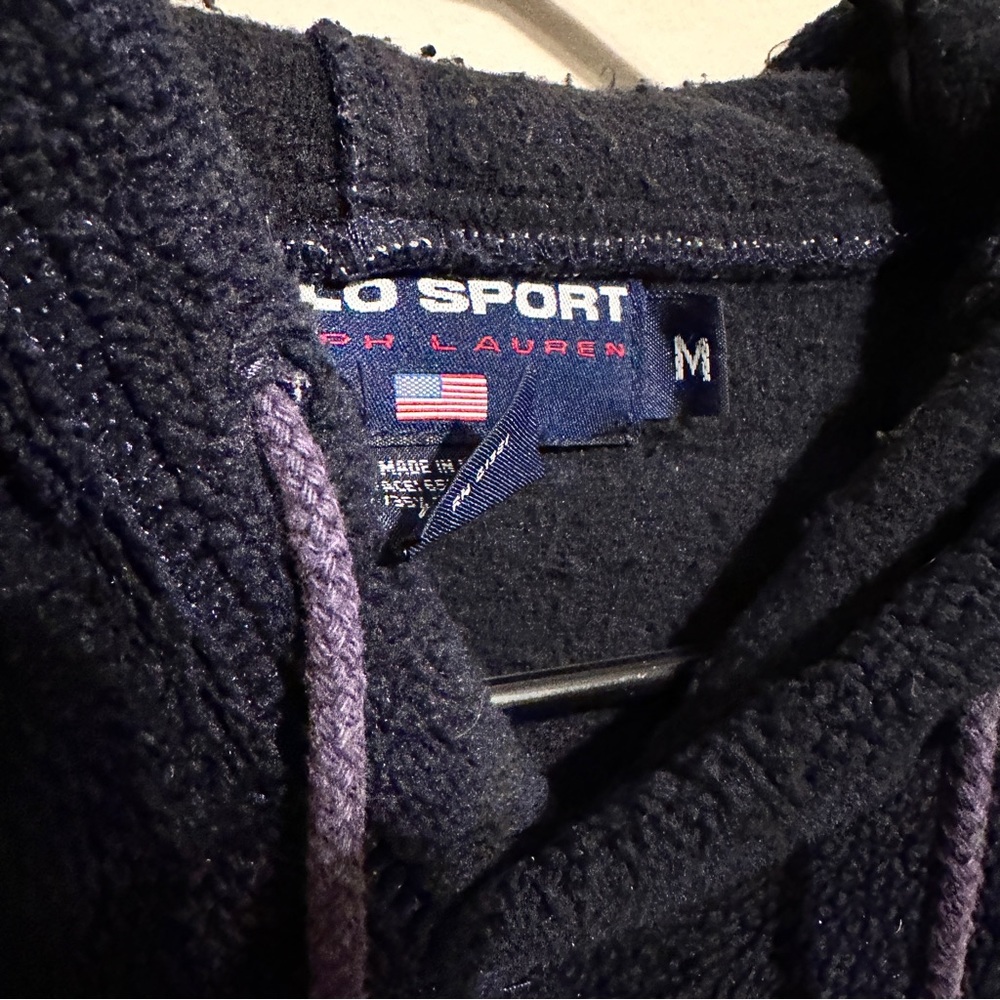 Vintage Polo Hoodie Fleece. Rare 90’s - Picture 3 of 5